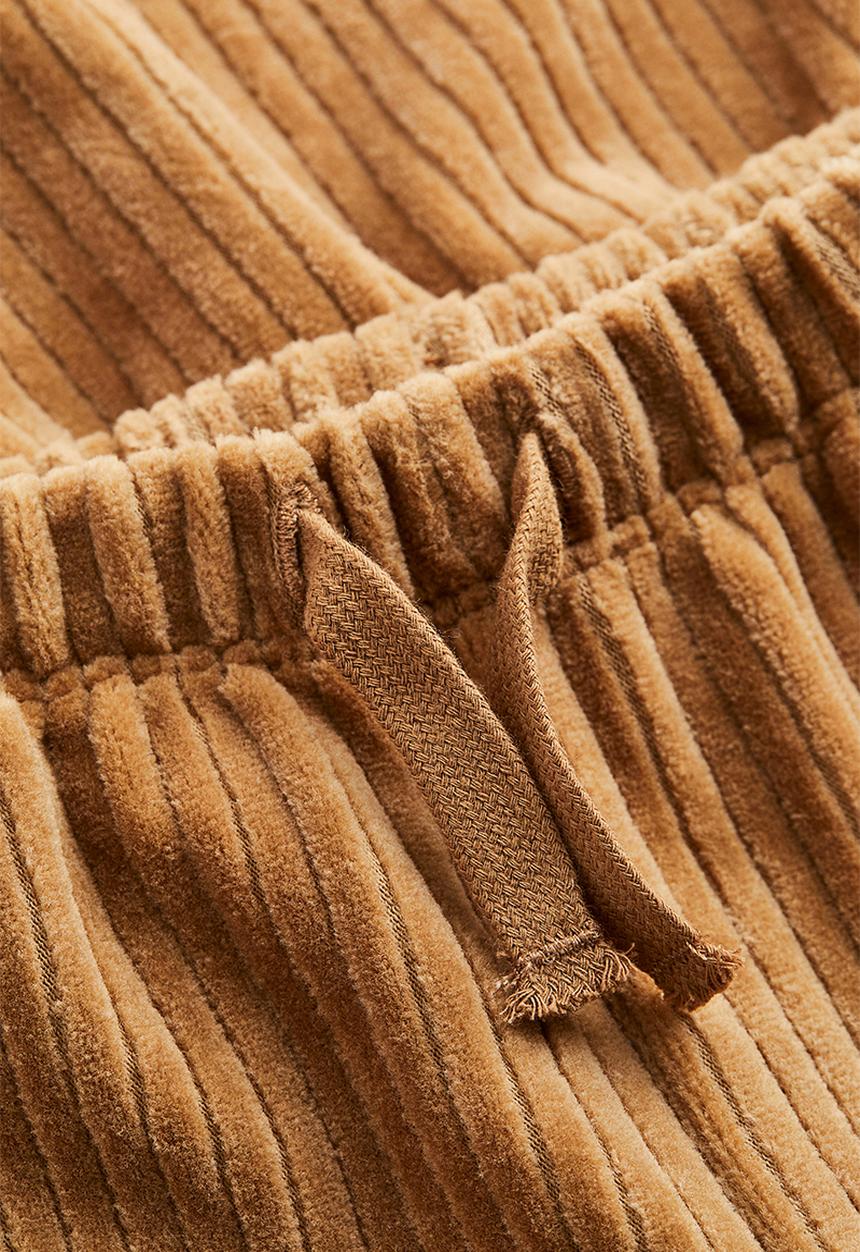 H&M - 2 Piece velour set - dark beige
