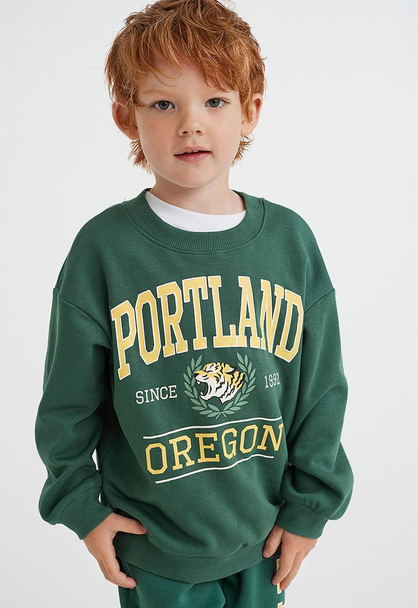 H&M - Oversized sweatshirt - dark green/portland