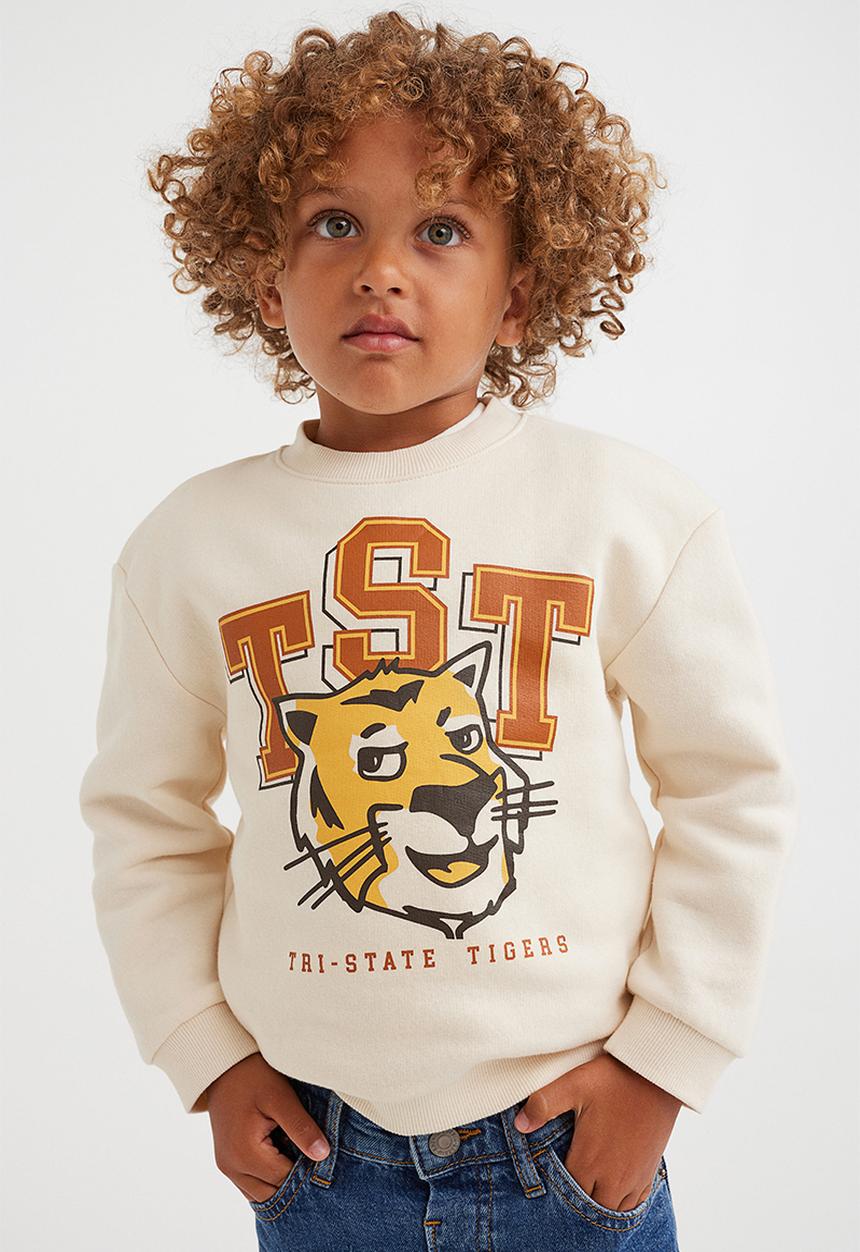 H&M - Sweatshirt - cream/tiger