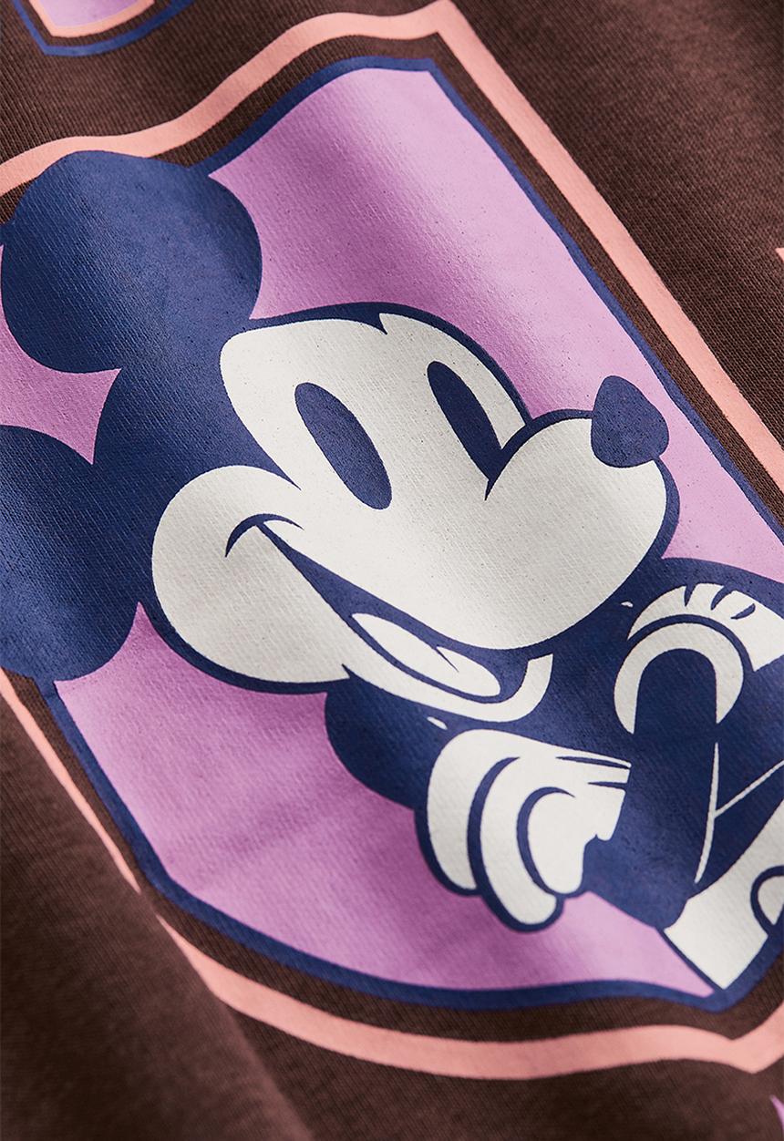 H&M - Oversized sweatshirt - dark brown/mickey mouse