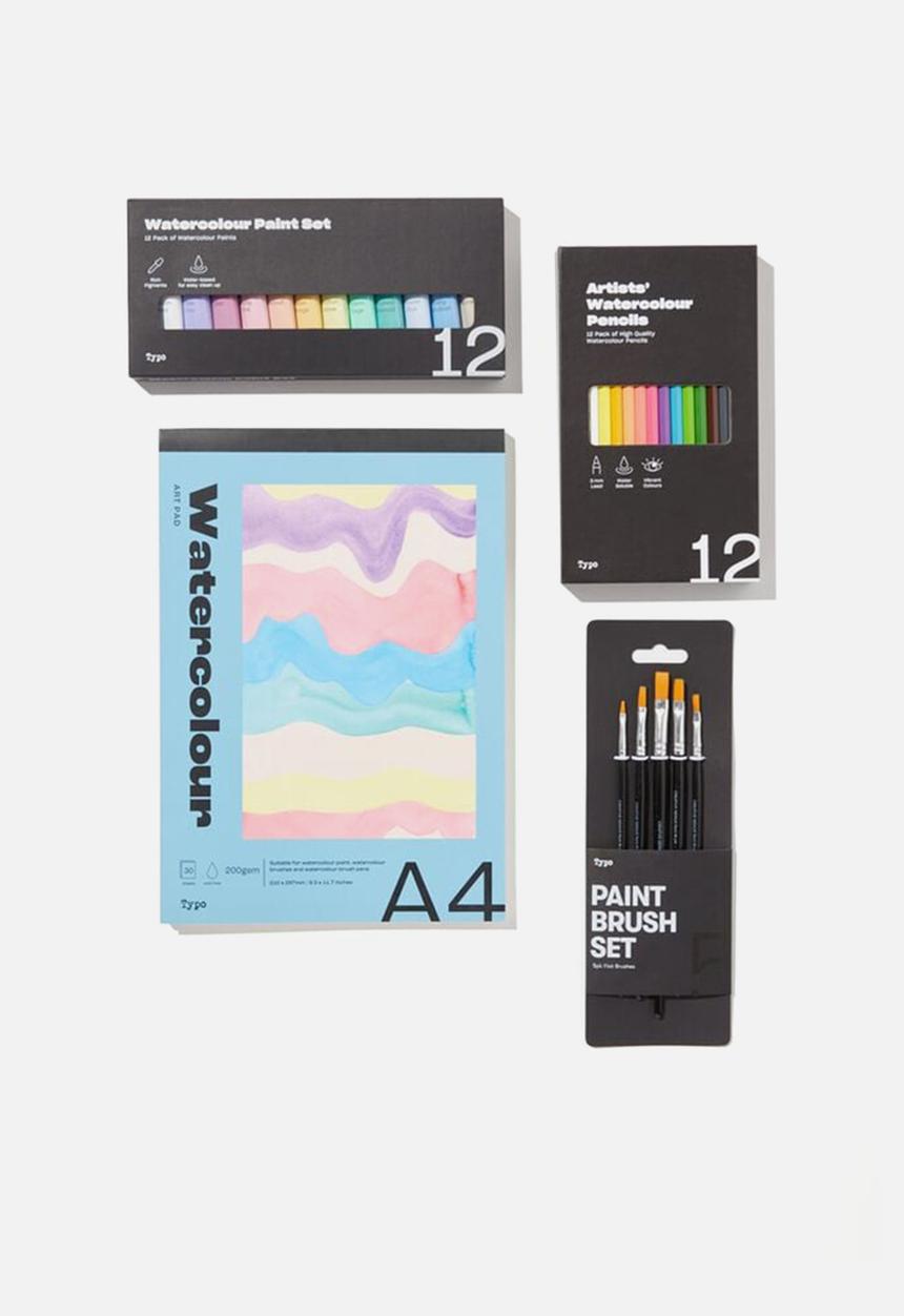 Typo - Art gift set - watercolour pastels paint set 2022