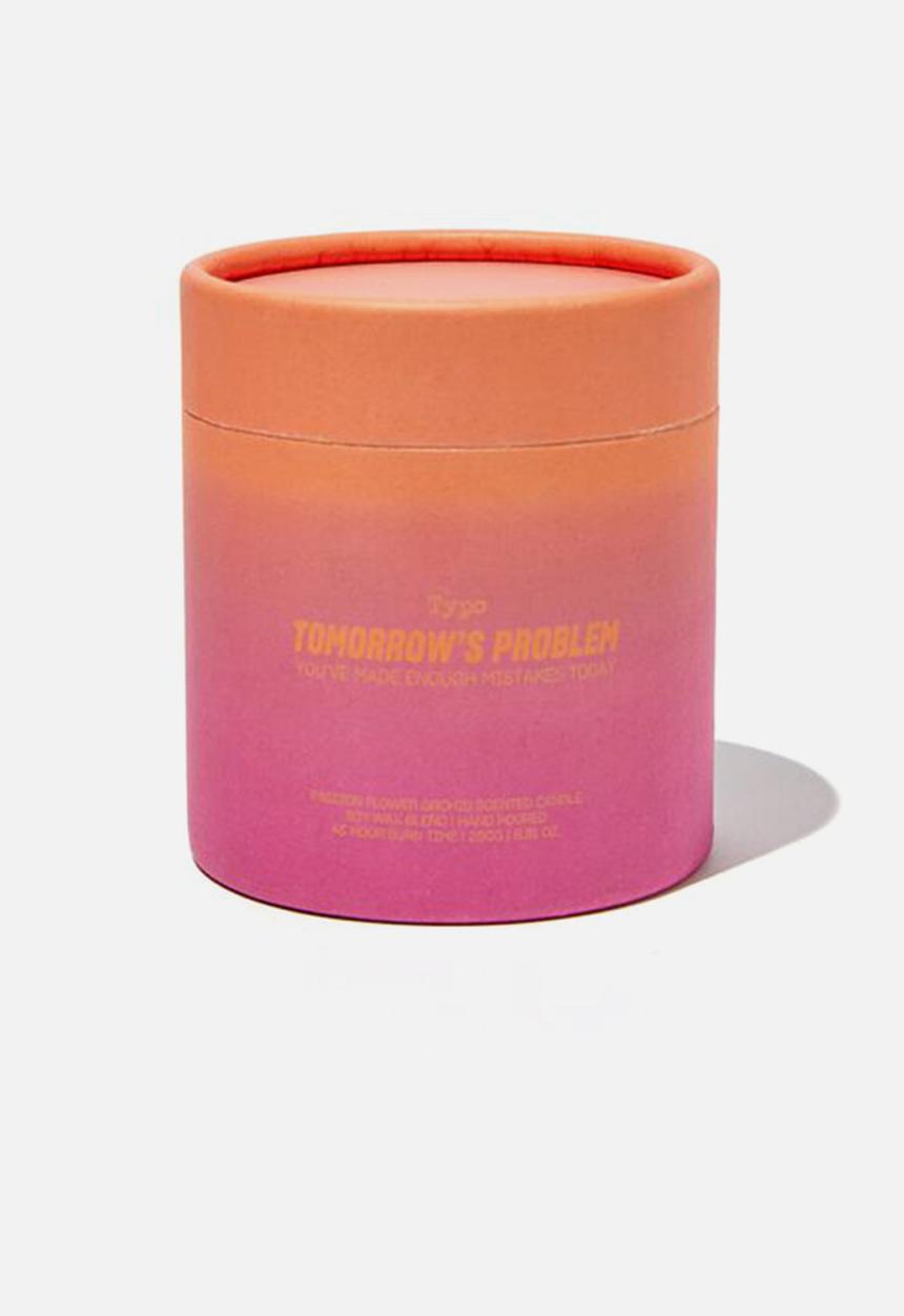 Typo - In the mood candle - neon orange & fuschia