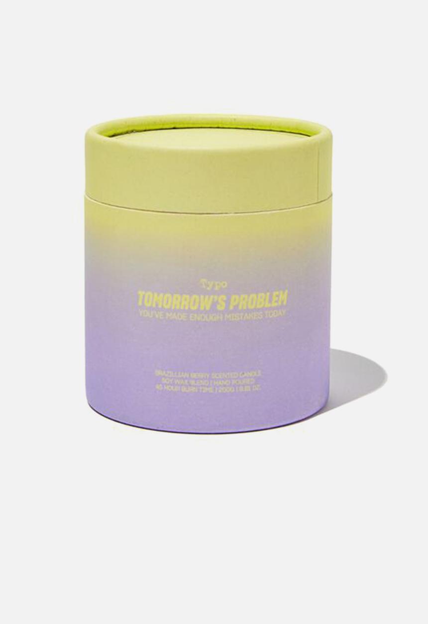 Typo - In the mood candle - soft lime & purple
