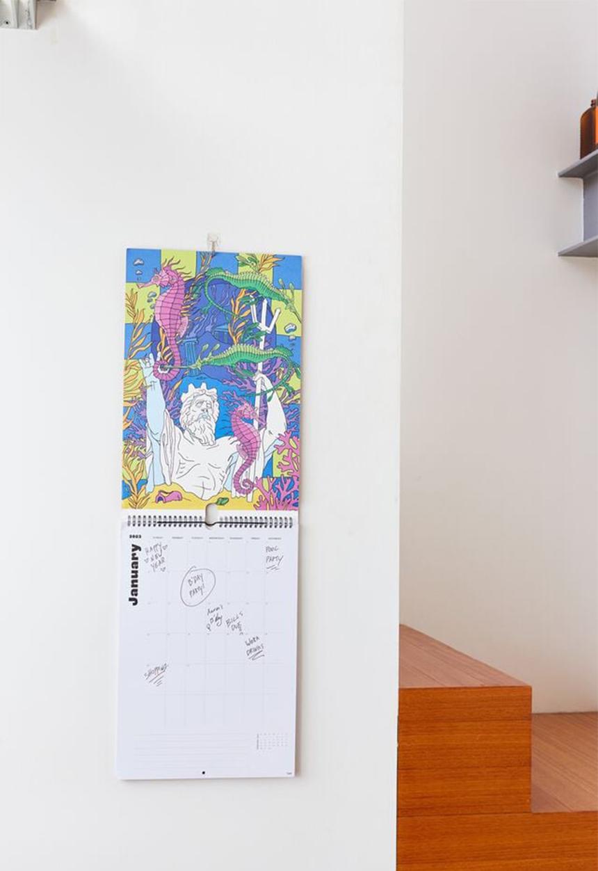Typo - 2023 a3 art series calendar - artistic expression