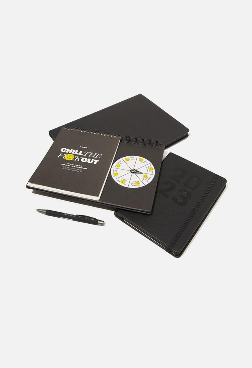 Typo - 2023 organiser gift set - black stripe