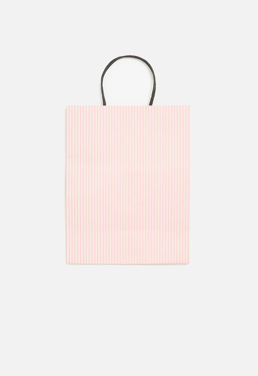 Typo - Get stuffed gift bag - medium & pink parker stripe