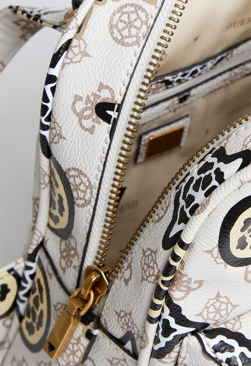 GUESS - House party backpack - cream logo multi