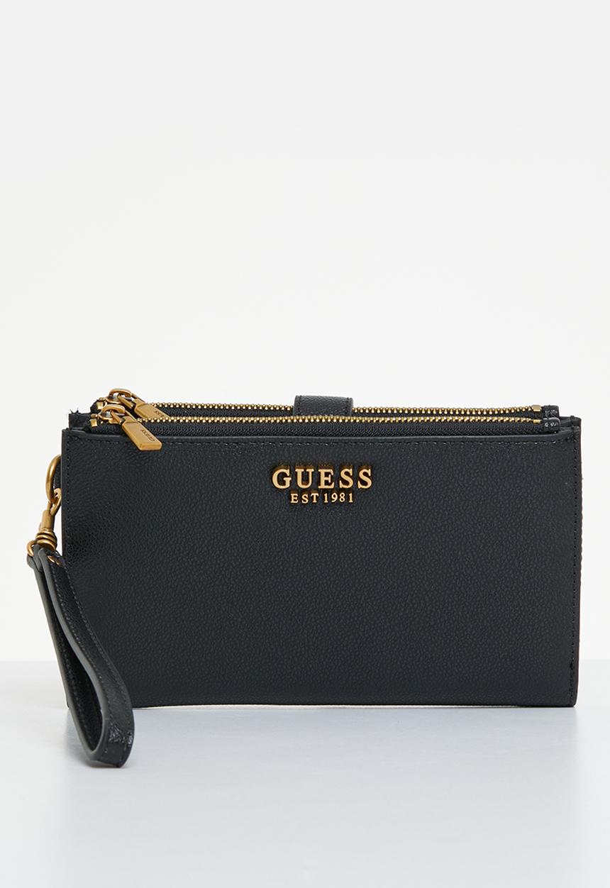 GUESS - Laurel slg dbl zip organizer - black