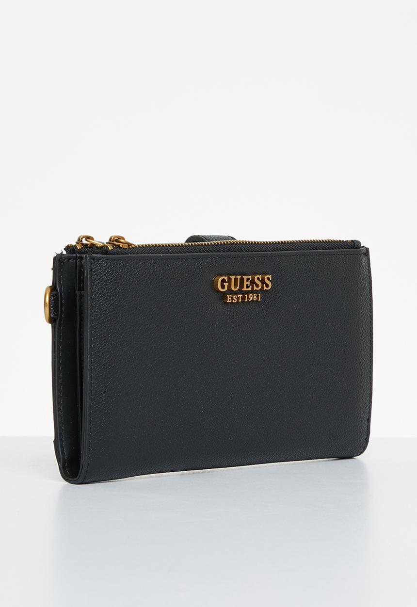 GUESS - Laurel slg dbl zip organizer - black
