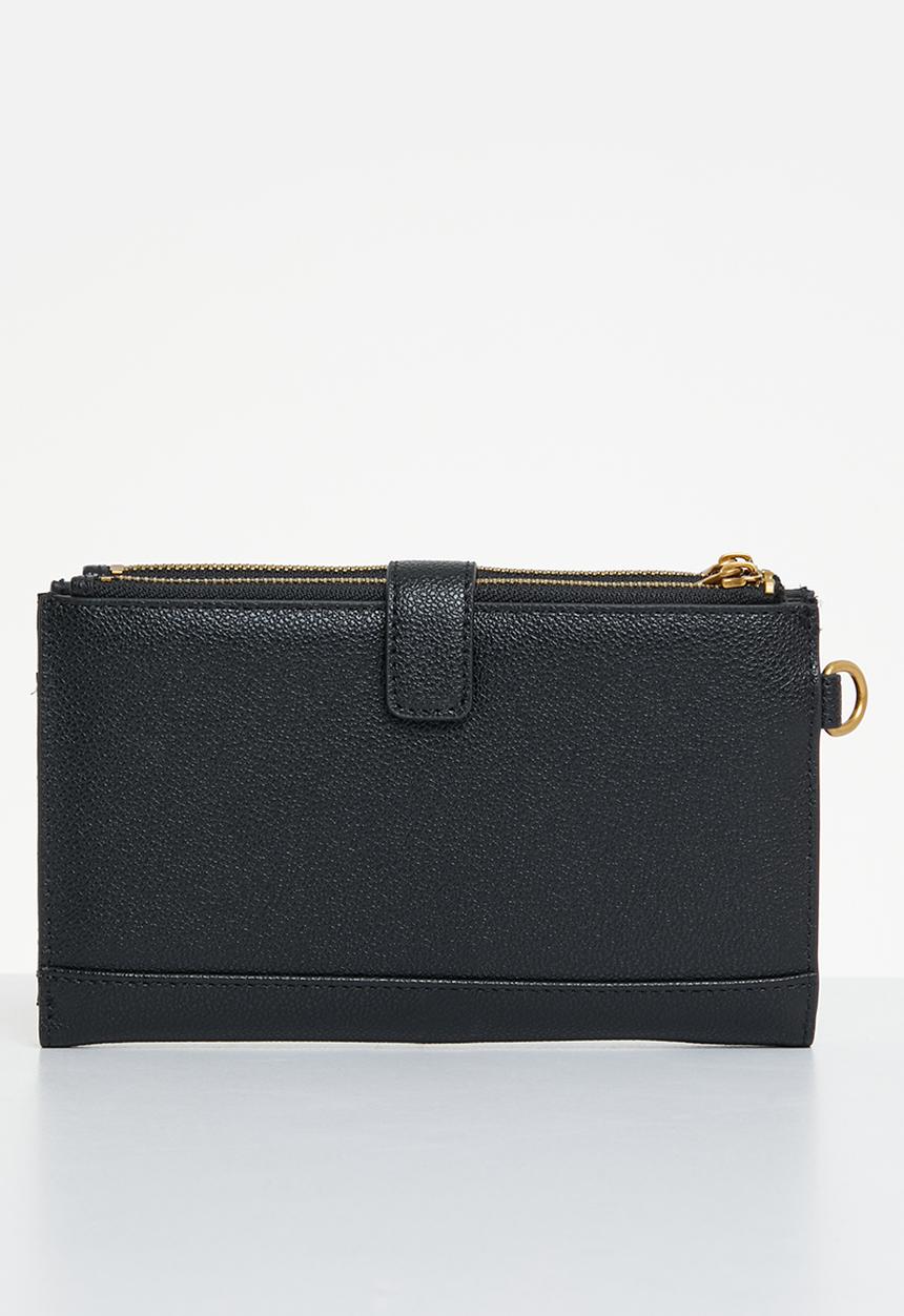 GUESS - Laurel slg dbl zip organizer - black