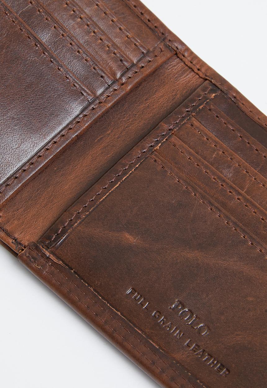 POLO - Credit card billfold - brown