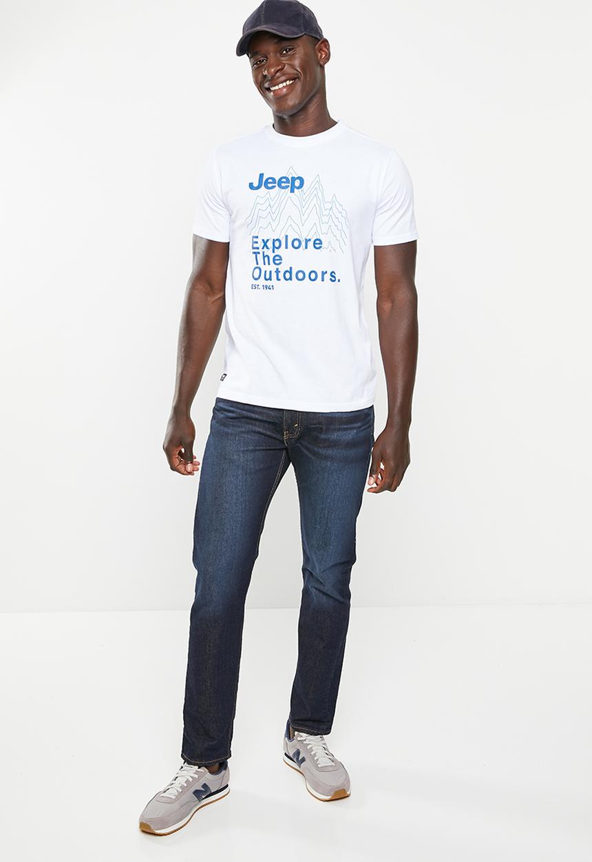 JEEP - Fashion print graphic tee - white