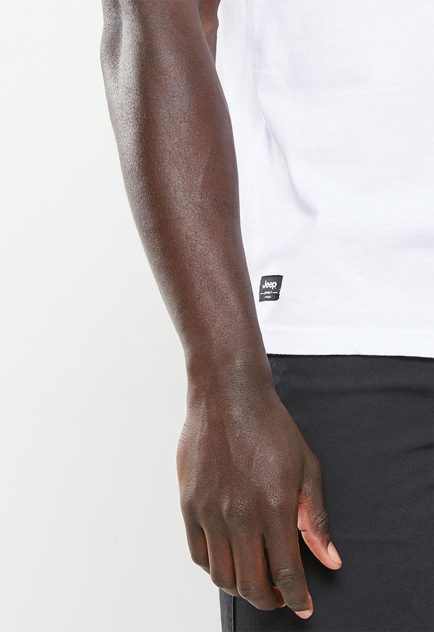 JEEP - High density print graphic tee - white