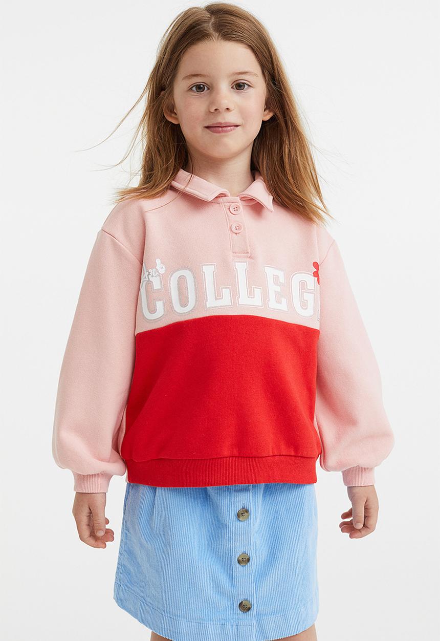 H&M - Oversized sweatshirt - light pink/college