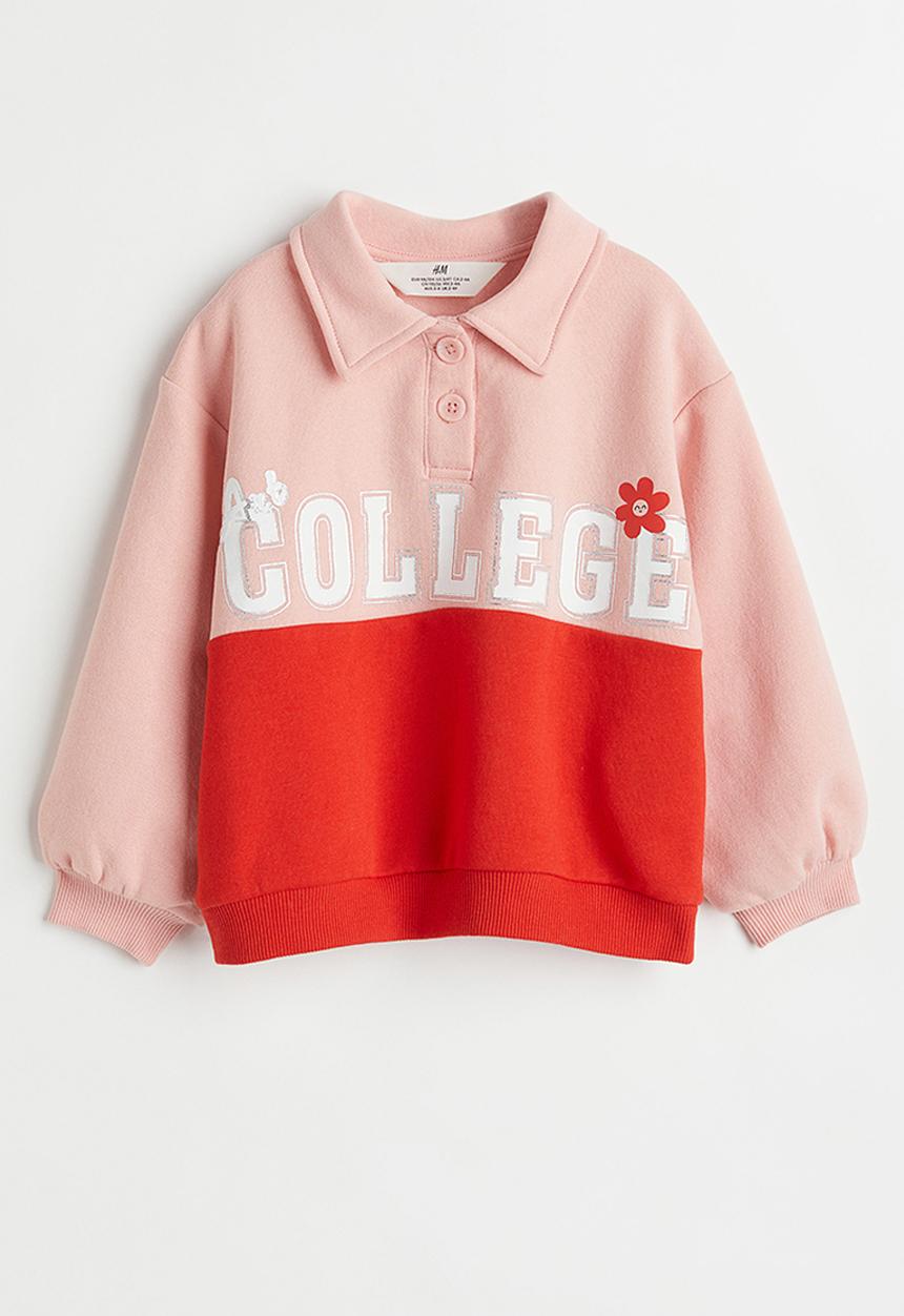 H&M - Oversized sweatshirt - light pink/college