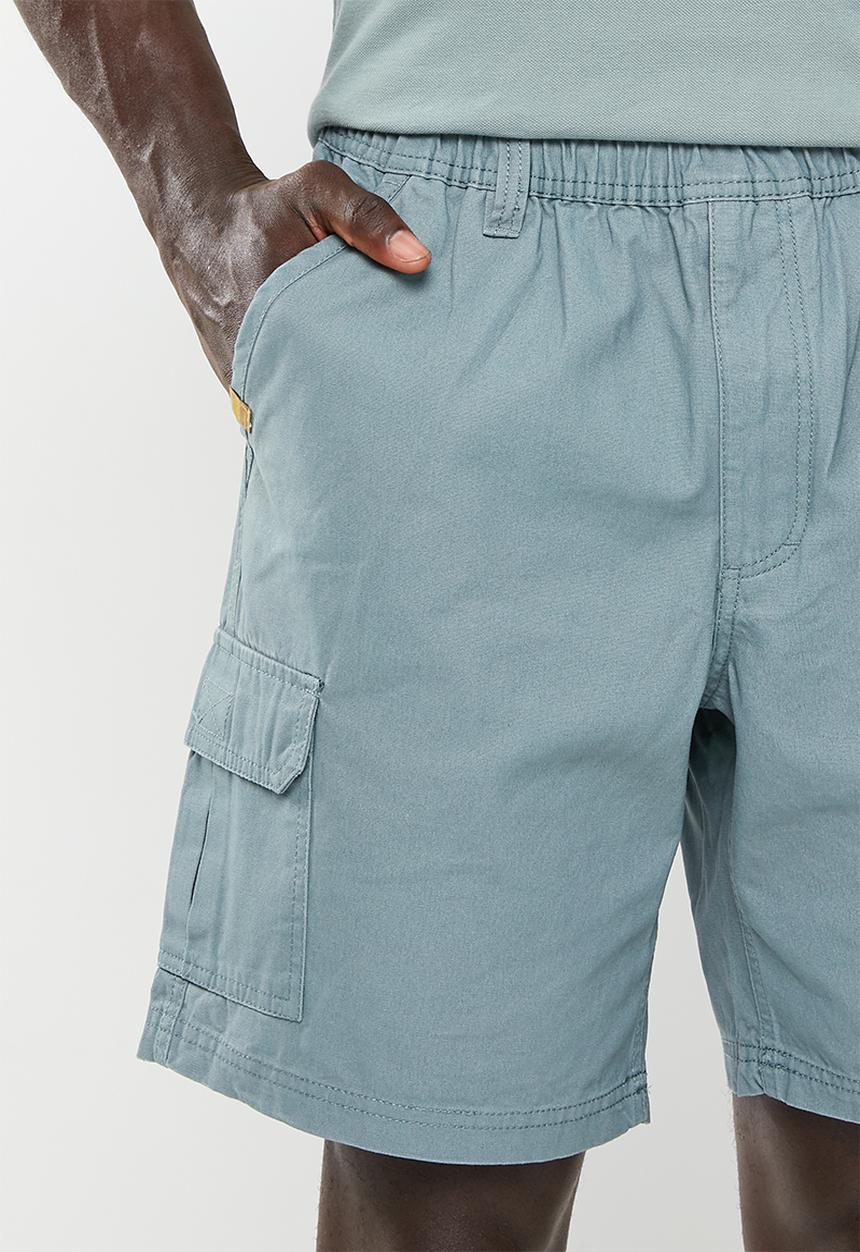JEEP - Elasticated waistband cargo short - tarmac