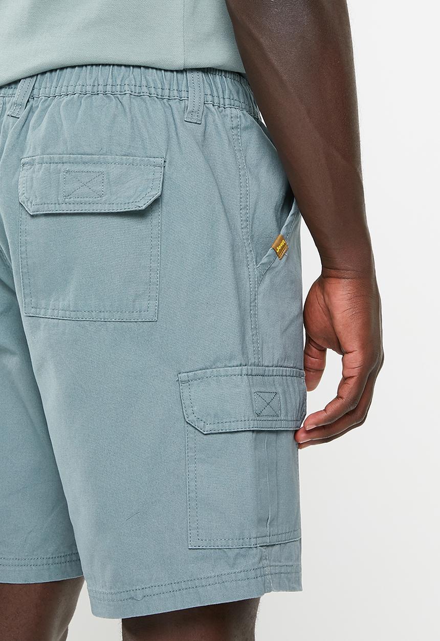 JEEP - Elasticated waistband cargo short - tarmac