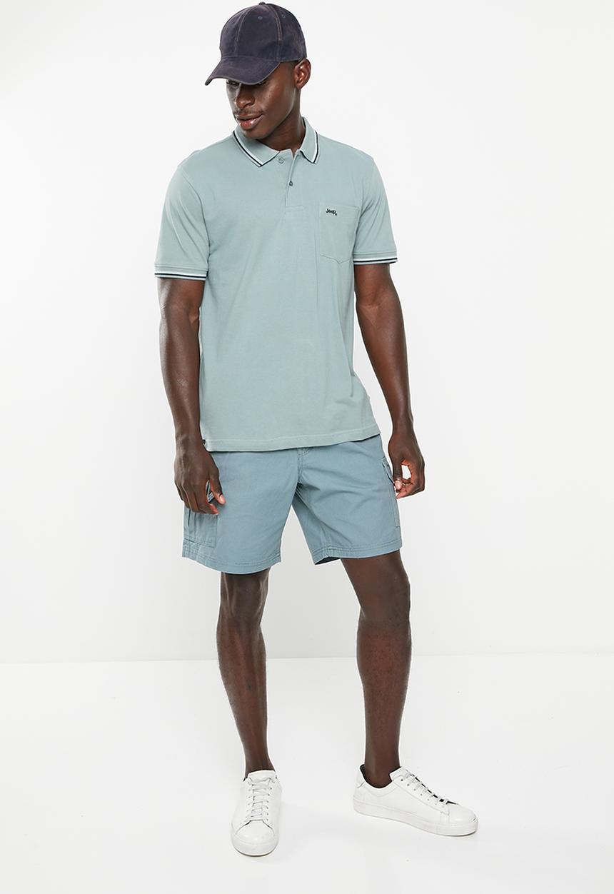 JEEP - Elasticated waistband cargo short - tarmac