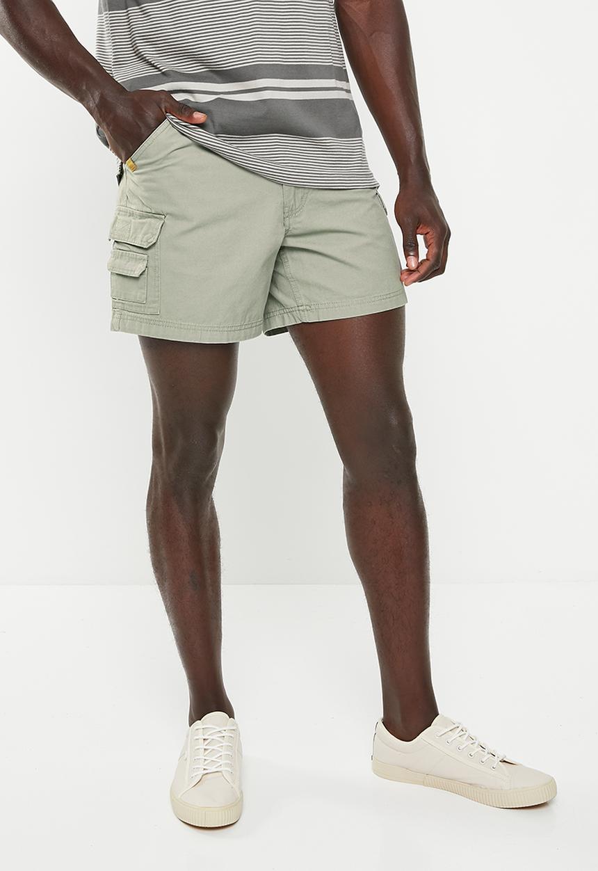 JEEP - Fixed waistband mountain man short - silvered green