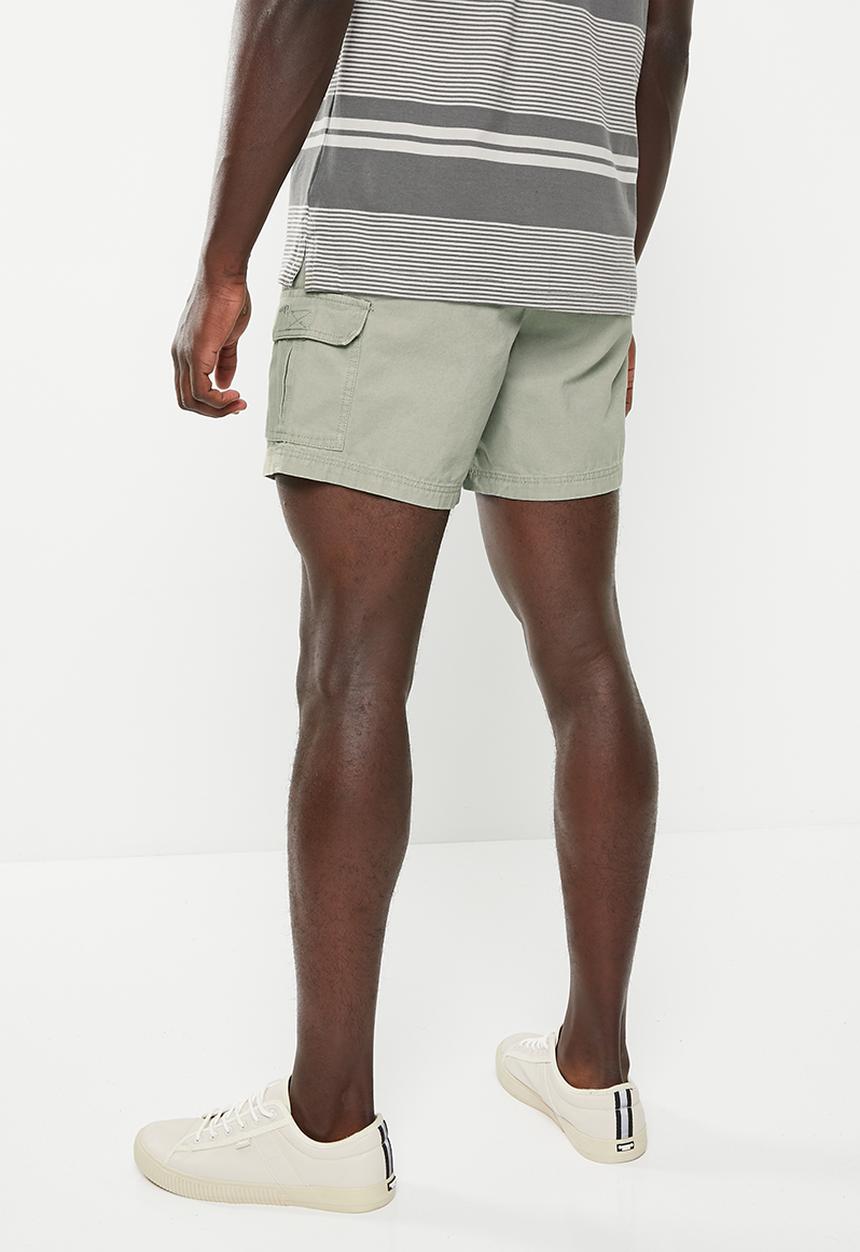 JEEP - Fixed waistband mountain man short - silvered green