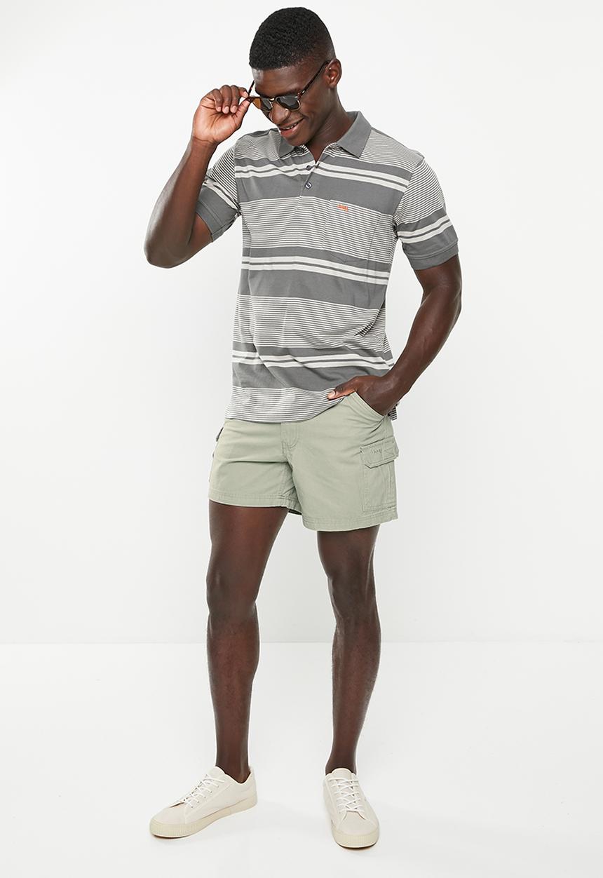 JEEP - Fixed waistband mountain man short - silvered green