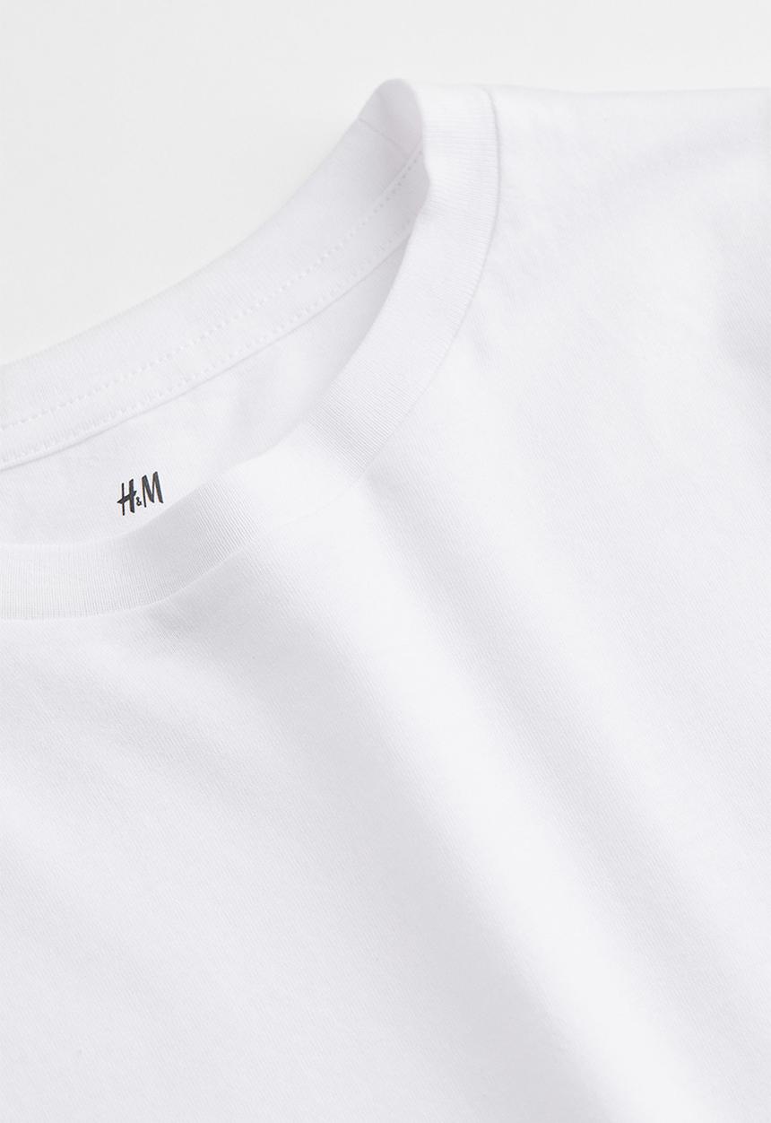H&M - Cotton T-shirt - white