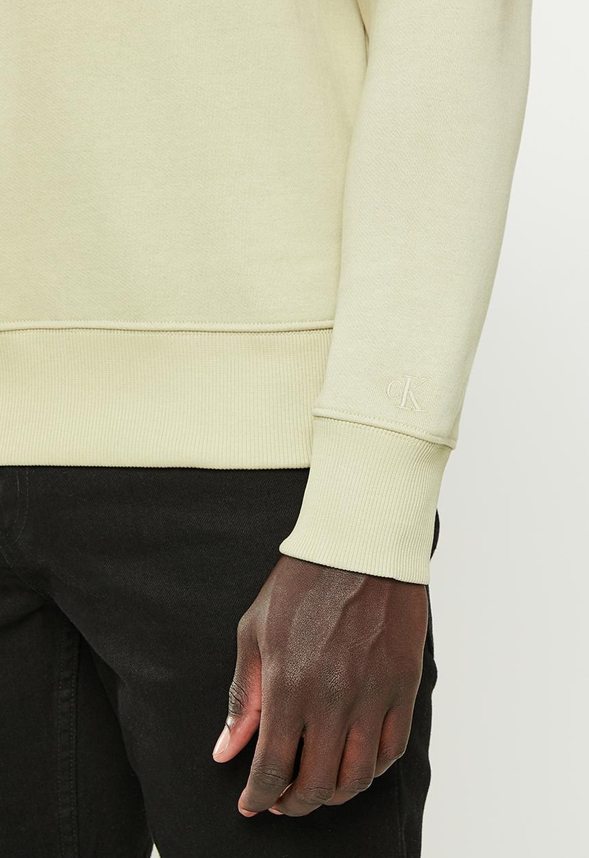 Calvin Klein - Monogram logo crew neck - wheat fields