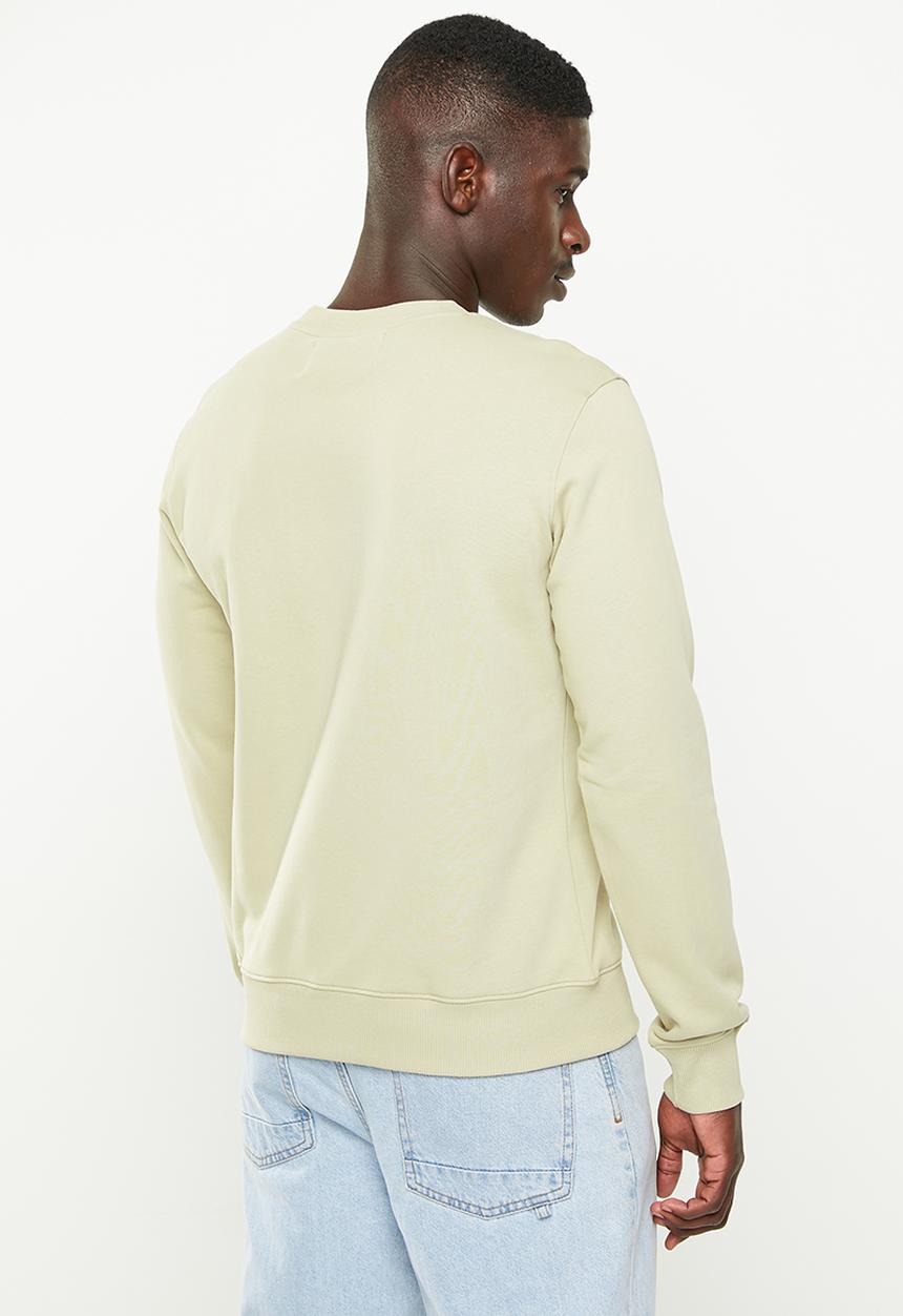 Calvin Klein - Seasonal monogram crew neck - wheat fields