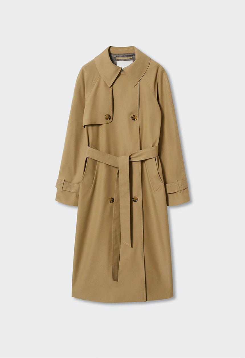 MANGO - Trench coat mustang - light beige