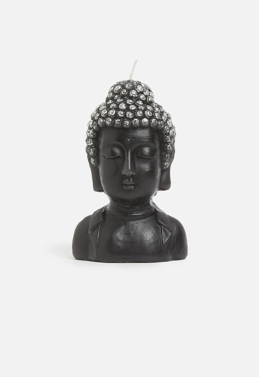 H&S - Buddha candle - black