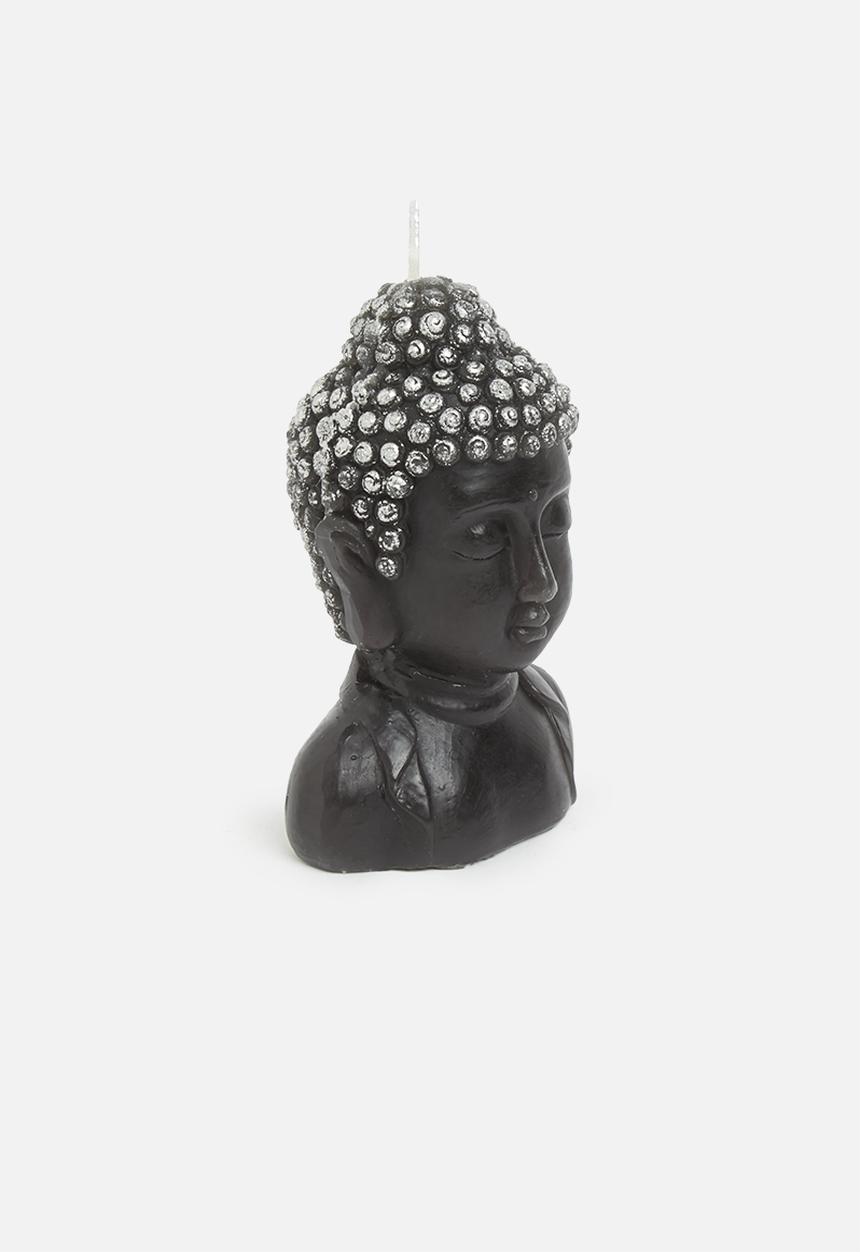 H&S - Buddha candle - black