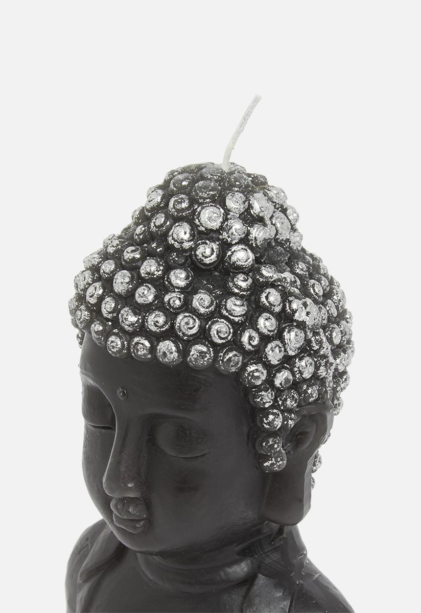 H&S - Buddha candle - black
