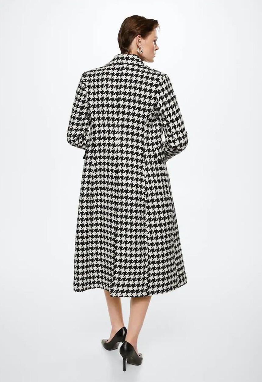 MANGO - Coat bingo - black & white