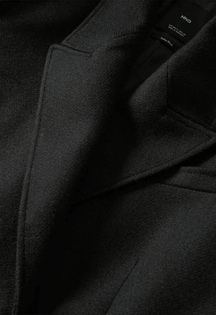 MANGO - Coat gauguin - black