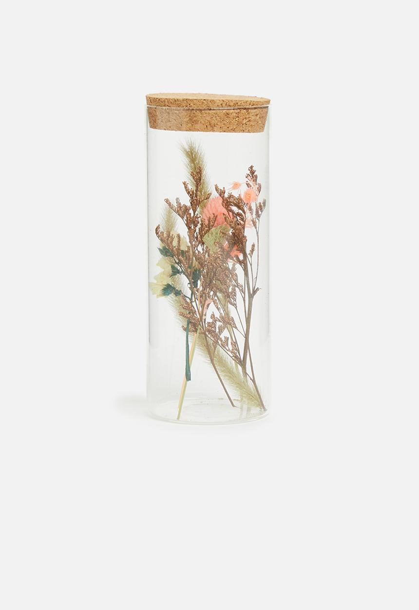 H&S - Dried flower in tube - white & flower 2