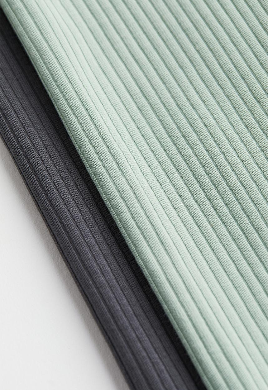 H&M - 2 Pack leggings - light green/dark grey