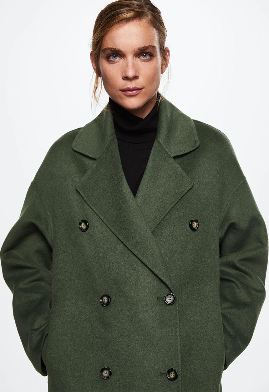 MANGO - Coat picarol - beige/khaki