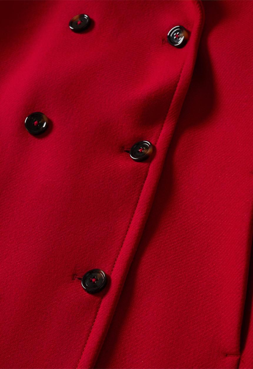 MANGO - Coat sirenita - red