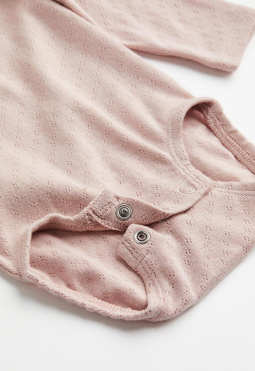H&M - 2 Pack puff-sleeved bodysuits - black/pink
