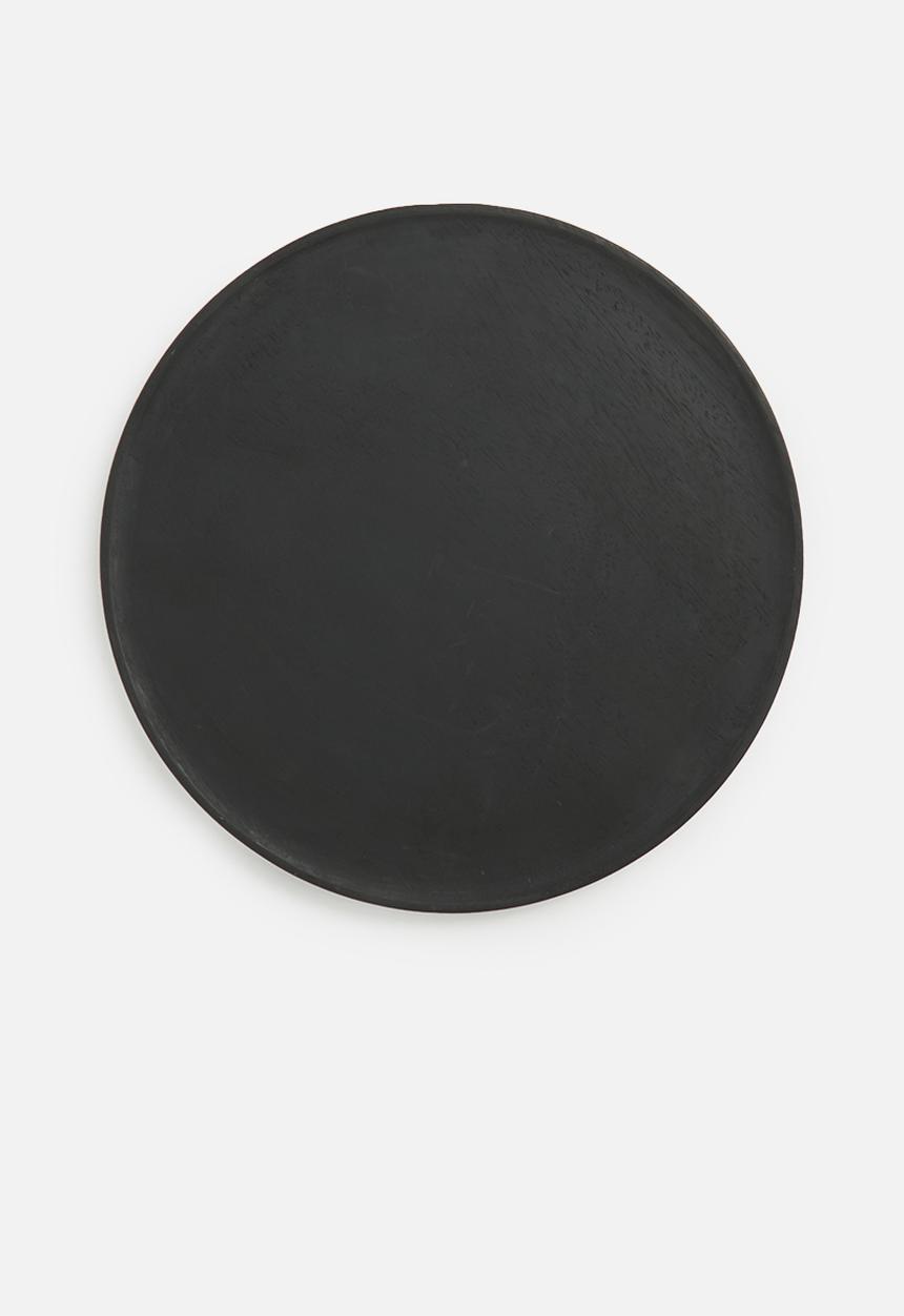 H&S - Candle plate - black