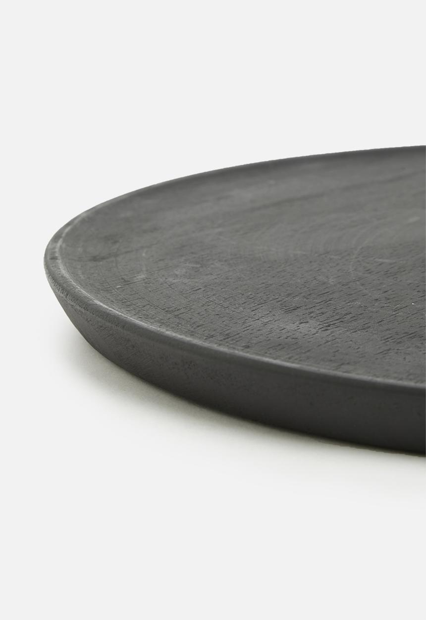 H&S - Candle plate - black