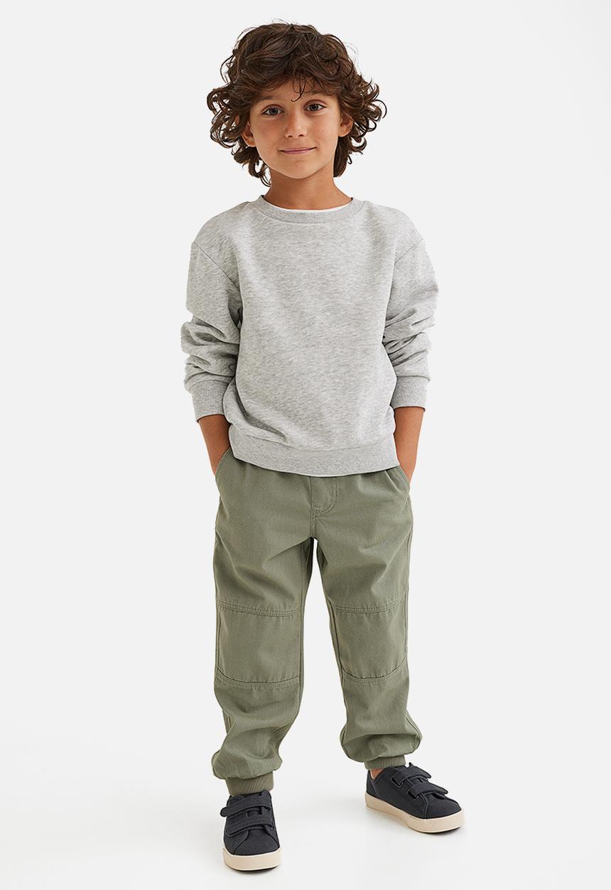 H&M - Adjustable-fit joggers - light khaki green