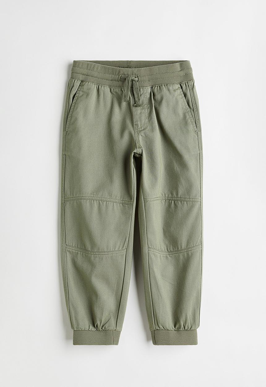 H&M - Adjustable-fit joggers - light khaki green