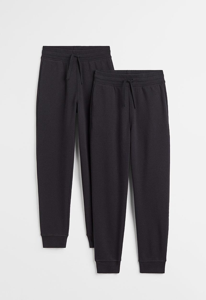 H&M - 2 Pack joggers - black