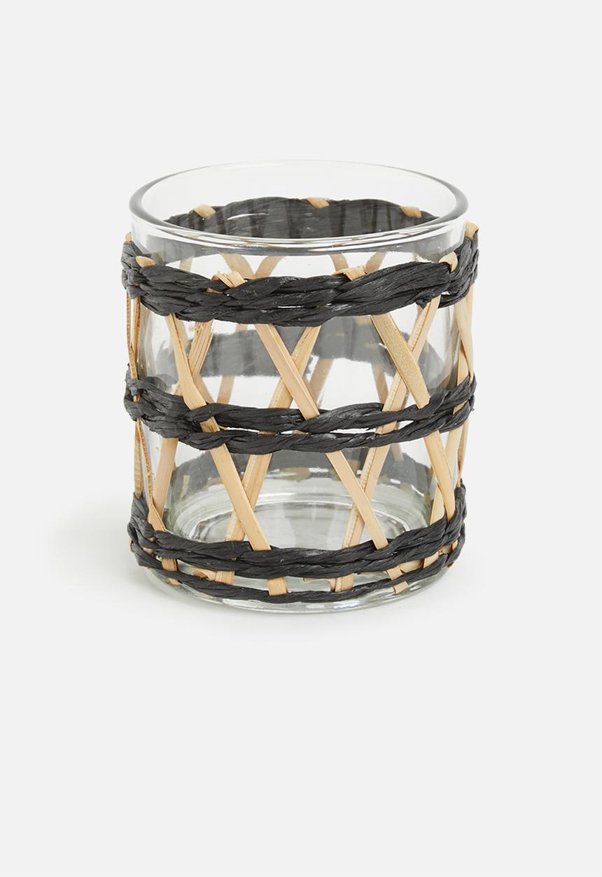 H&S - Willow tealight holder - black