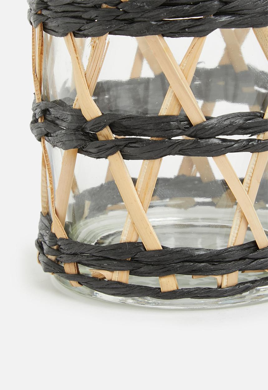 H&S - Willow tealight holder - black