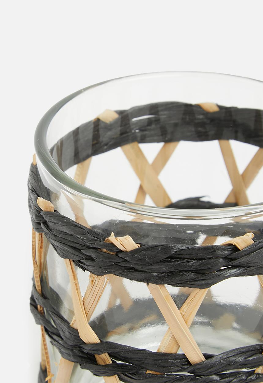 H&S - Willow tealight holder - black