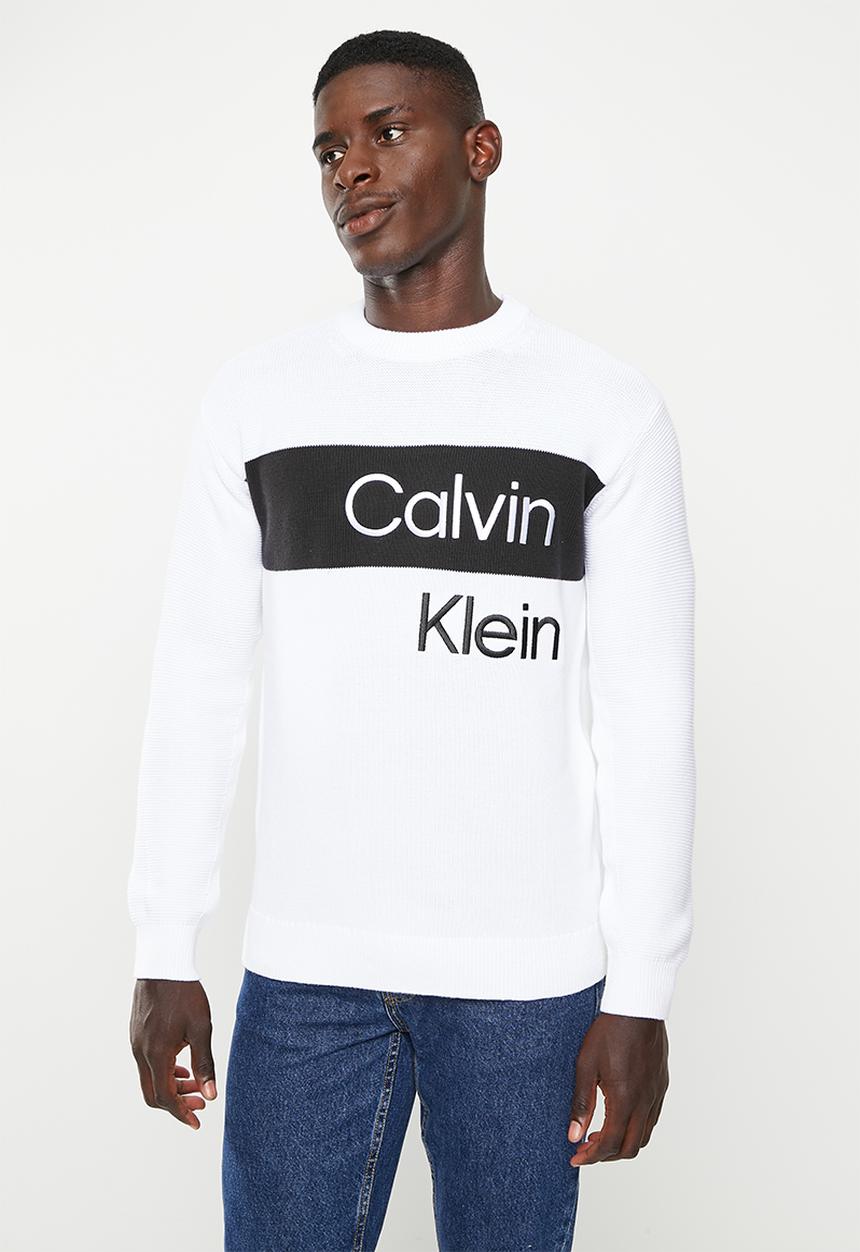 Calvin Klein - Institutional blocking sweater - bright white