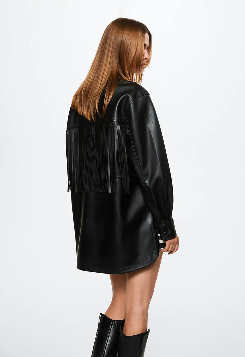 MANGO - Jacket rodeo - black