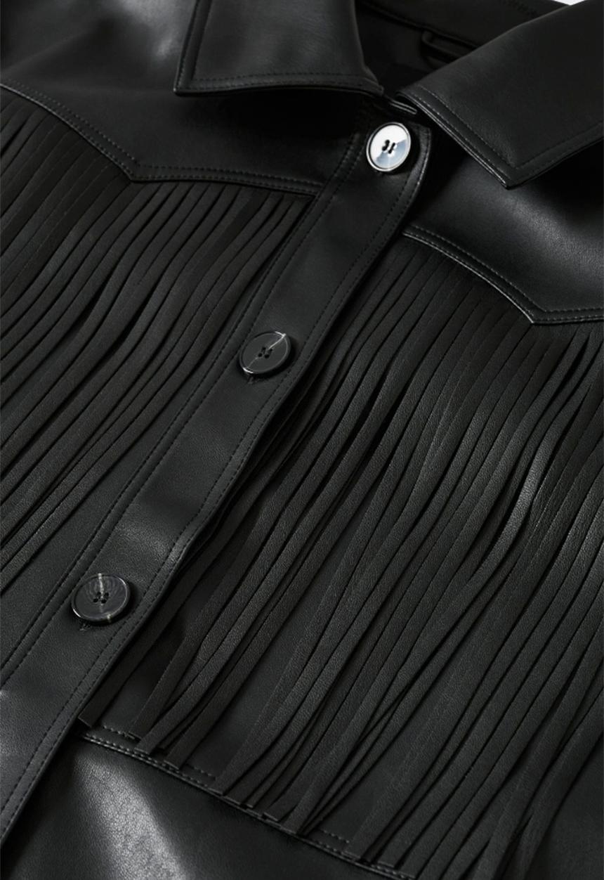 MANGO - Jacket rodeo - black